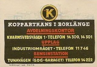 Koppartrans i Borlänge